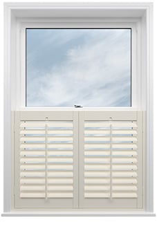 Bromley, Dairy Cream - Cafe Style Plantation Shutter